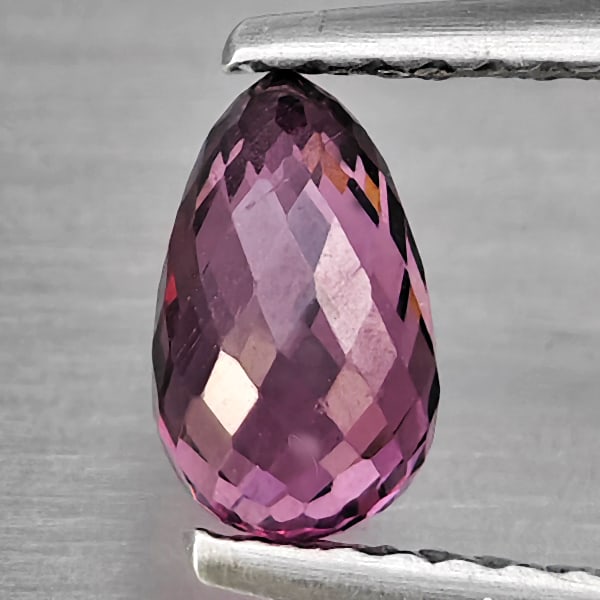 Natural Purplish Pink Rhodolite Garnet 1.04 Ct. Briolette Shape 6.8 x 4.2 Mm Gemstone From (1 of 3)