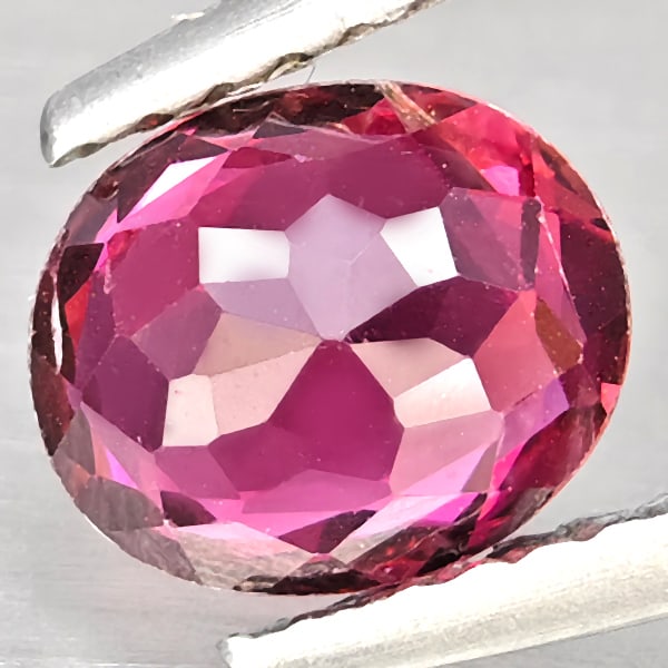 Natural Pink Tourmaline 1.03 Ct. Oval Shape 7 x 5.7 Mm Gemstone from Nigeria - 3