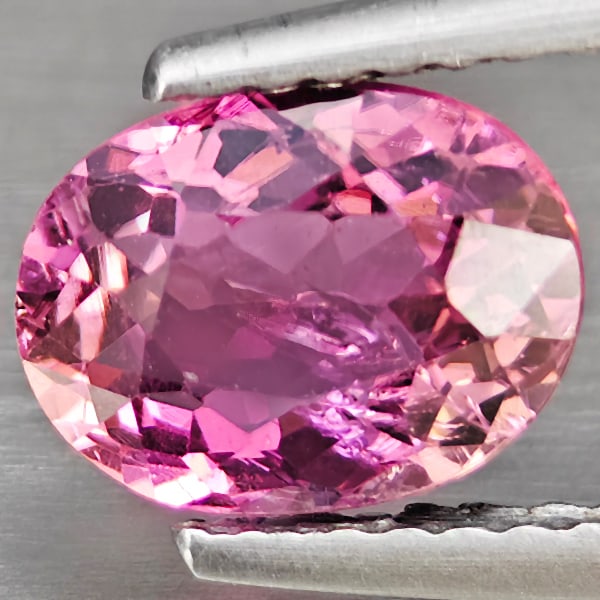 Natural Pink Tourmaline 1.31 Ct. Oval Shape 8.1 x 6.2 Mm Gemstone from Nigeria: Product ID: 807251333 Product Name: Natural Tourmaline Weight: 1.31 CT. Size: 8.1 x 6.2 x 4.2 MM. Shape: Oval Shape Color: Pink Clarity:SI1 Luster: Good Gems Origin: Nigeria Treatment: Unheated Crysta