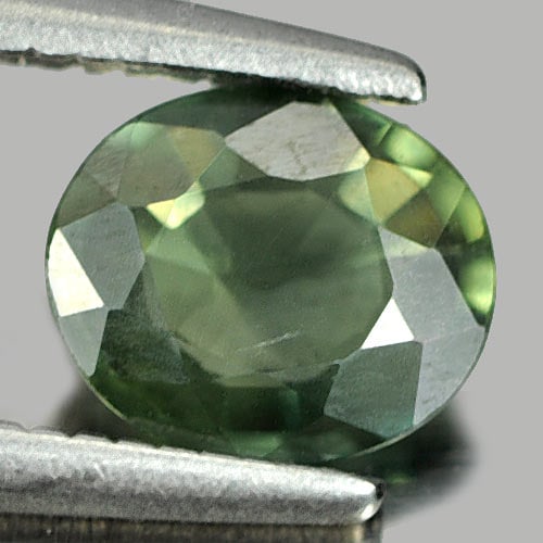 Natural Bluish Green Sapphire 0.70 Ct. Oval Shape 6.3 x 5.3 Mm Gemstone From Thailand (1 of 3)