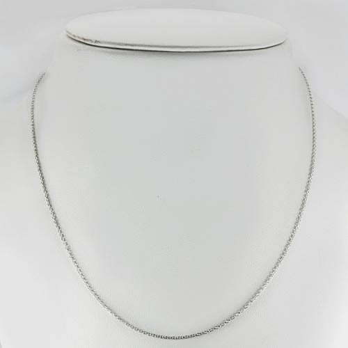 925 Sterling Silver Necklace Jewelry Length 18 Inch. 1.38 Grams (1 of 3)