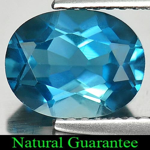 Natural London Blue Topaz 2.42 Ct. Oval Shape 9 x 7 Mm Gemstone from Brazil: Product ID: 807162608 Product Name: Natural Blue Topaz Weight: 2.42 CT. Size: 9 x 7 x 4.8 MM. Shape: Oval Color: Blue Clarity:VVS Luster: Good Gems Origin: Brazil Treatment: Treated Crystal Structure: