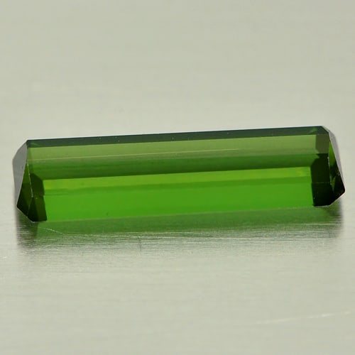 Natural Green Tourmaline 1.13 Ct. Clean Octagon Shape 11.8 x 3.5 Mm. Gemstone From Nigeria - 3