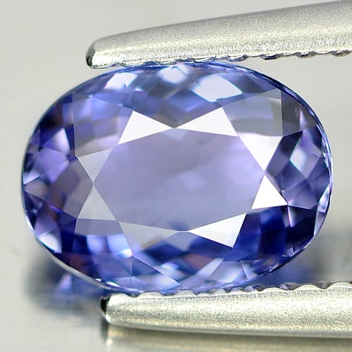 Natural Violetish Blue Tanzanite 1.16 Ct. Clean Oval Shape 7.7 x 5.7 Mm. Gemstone From Tanzania (1 of 3)