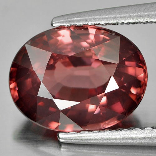 Natural Imperial Pink Zircon 3.89 Ct. Oval Shape 10.1 x7.8 Mm. Unheated Gemstone From Tanzania (1 of 3)