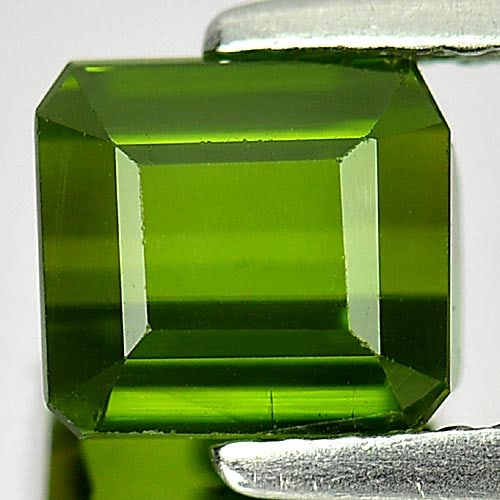 Natural Green Tourmaline 2.47 Ct. Octagon Shape 6.7 x 6.1 Mm Gemstone from Nigeria (1 of 3)