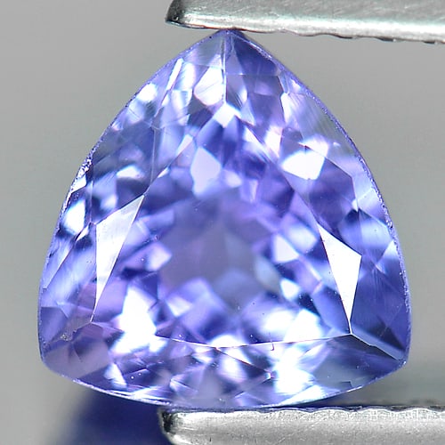 Natural Violetish Blue Tanzanite 1.75 Ct. VVS Trilliant Shape 7.5 x 7.5 Mm. Gemstone from Tanzania (1 of 3)