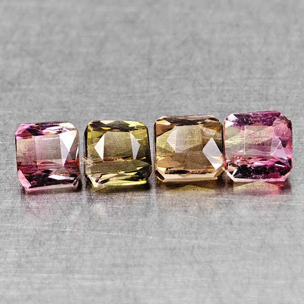 Natural Multi Color Tourmaline 2.72 Ct. 4 Pcs Octagon Shape 4.7 x 4.5 Mm Gemstones From Nigeria: Product ID: 807250585 Product Name: Natural Tourmaline Weight: 2.72 CT. Size: 4.7 x 4.5 x 3.7 MM. Shape: Octagon Color: Multi Color Clarity:VSI Luster: Good Gems Origin: Nigeria Treatment: Unheated Cr