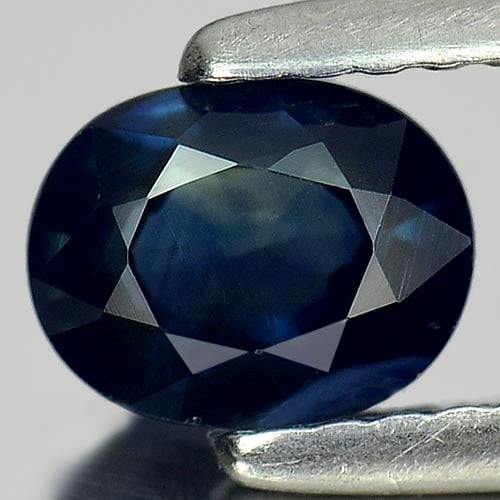 Natural Blue Sapphire 0.90 Ct. Oval Shape 6.2 x 4.9 Mm. Gemstone From Thailand Heated Only (1 of 3)