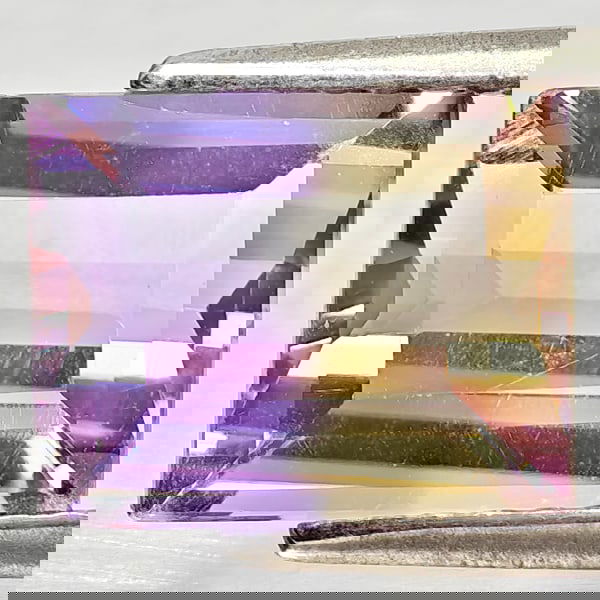 Natural Bi Color Ametrine 2.68 Ct. Octagon Shape 9.3 x 7.4 Mm Gemstone from Bolivia (1 of 3)