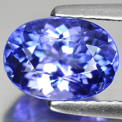 Natural Violetish Blue Tanzanite 2.05 Ct. VVS Oval Shape 8.7 x 6.3 Mm. Gemstone From Tanzania (1 of 3)