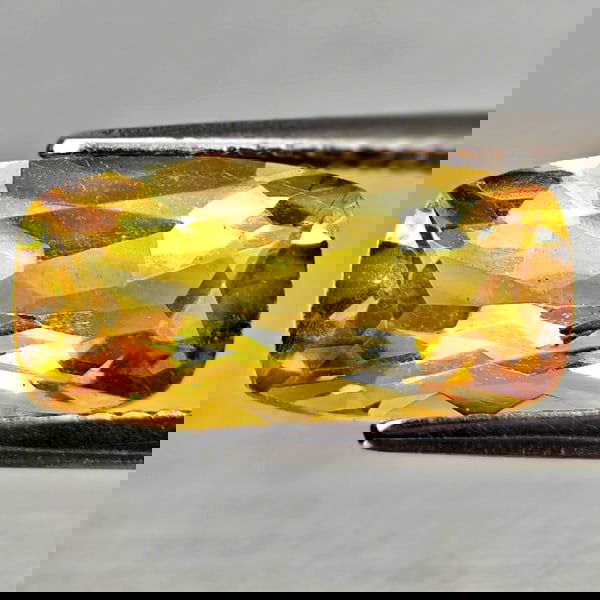 Natural Yellow Citrine 3.63 Ct. Cushion Shape 14.1 x 7.1 Mm Gemstone From Brazil (1 of 3)