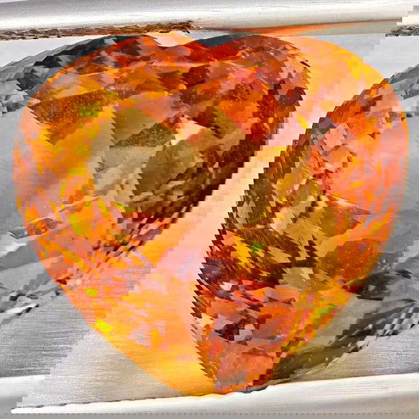 Natural Imperial Topaz 16.41 Ct. Heart Shape 14.8 x 13.8 Mm Gemstone From Brazil: Product ID: 807168574 Product Name: Natural Topaz Weight: 16.41 CT. Size: 14.8 x 13.8 x 11.3 MM. Shape: Heart Shape Color: Imperial Clarity:VSI Luster: Vey Good Gems Origin: Brazil Treatment: Treated