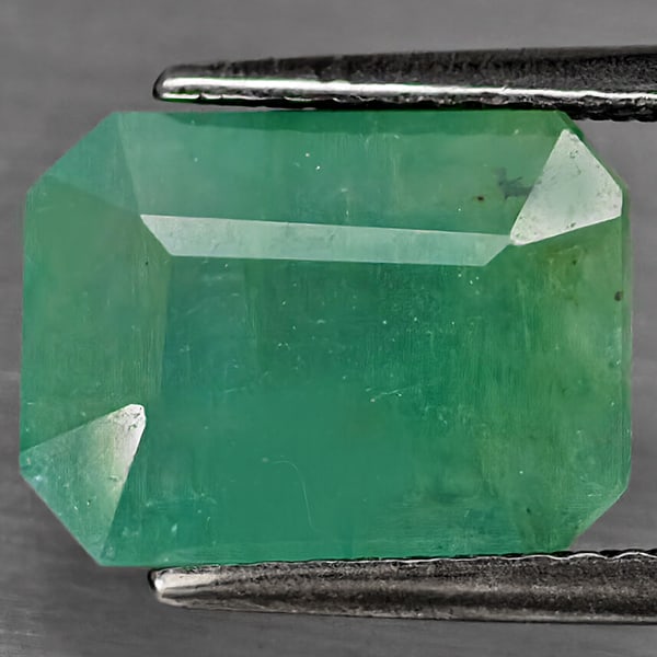 Natural Green Blueish Grandidierite 3.06 Ct. Octagon Shape 11 x 8.3 Mm Gemstone from Madagascar (1 of 3)