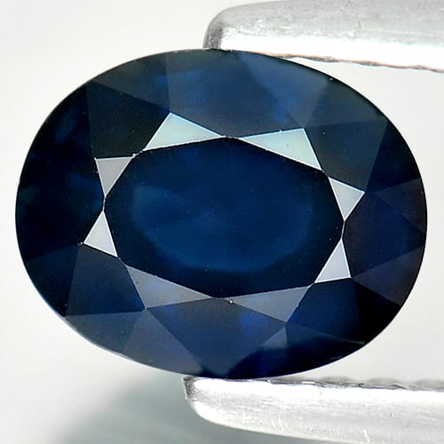 Natural Blue Sapphire 1.55 Ct. Oval Shape 7.36 x 5.85 Mm Gemstone From Madagascar (1 of 4)