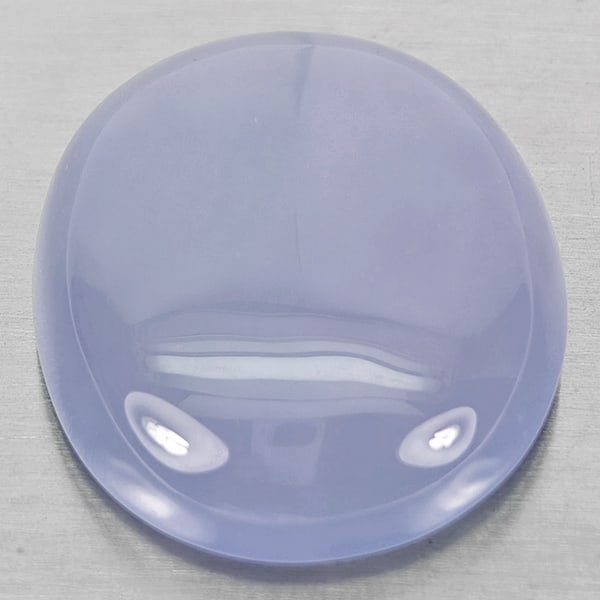 Natural Lavender Chalcedony 41.65 Ct. Oval Cabochon Shape 29 x 23 Mm Gemstone From Russia (1 of 3)