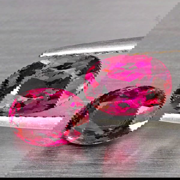 Natural Pink Tourmaline 2.57 Ct. 2 Pcs. Oval Shape Gemstone from Nigeria: Product ID: 807251388 Product Name: Natural Tourmaline Weight: 2.57 CT. Size: 8.5 x 6 x 4.5 to 7.9 x 5.8 x 3.8 MM. Shape: Oval Shape Color: Pink Clarity:VSI Luster: Good Gems Origin: Nigeria Treatment