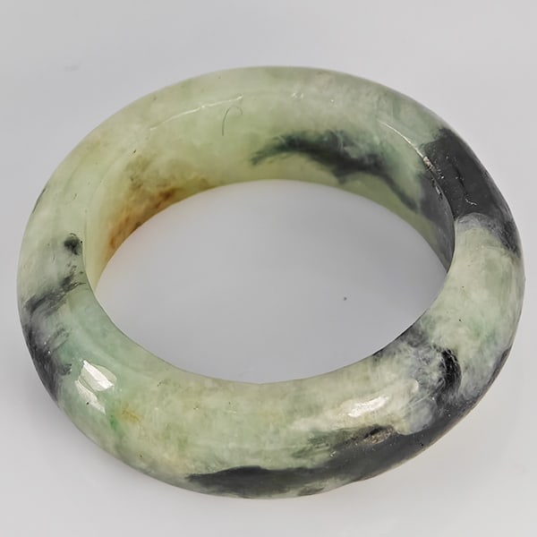 Natural Mutil-Color Jade Ring 25.60 Ct. Round Cabochon Size 9 Gemstone (1 of 3)