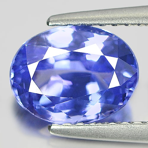 Natural Bluish Violet Tanzanite 2.03 Ct. VVS Oval Shape 6.60 x 8.62 Mm. Gemstone From Tanzania (1 of 4)