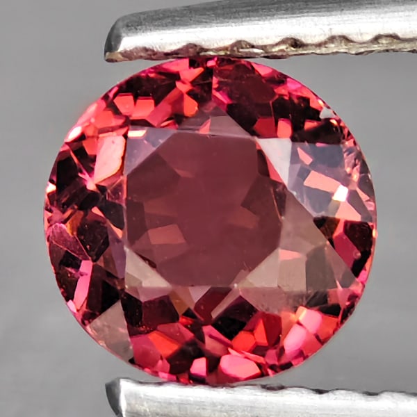Natural Pink Tourmaline 0.99 Ct. Round Shape 6 Mm Gemstones From Nigeria (1 of 3)