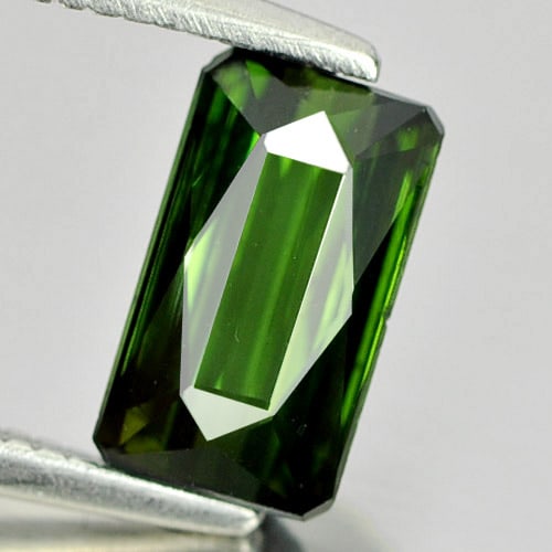Natural Green Tourmaline 1.25 Ct. Octagon Shape 8.1 x 4.6 Mm Gemstone from Nigeria (1 of 3)