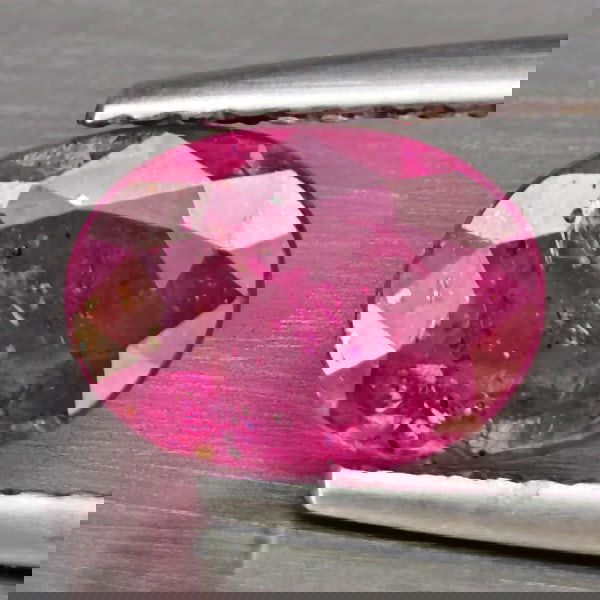 Natural Red Pink Ruby 1.58 Ct. Oval Shape 8.2 x 6 Mm Gemstone From Madagascar (1 of 3)