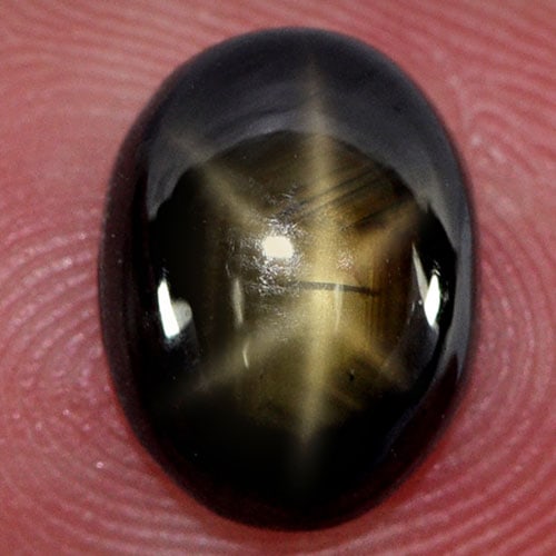 Natural Golden Star Sapphire 6 Rays 3.80 Ct. Oval Cabochon Shape 10.1 x 7.6 Mm. Gemstone From: Product ID: 806158135 Product Name: Natural Star Sapphire Weight: 3.80 CT. Size: 10.1 x 7.6 x 4.2 MM. Shape: Oval Cabochon Color: Yellow Clarity:Opaque Luster: Good 6 Rays Star Gems Origin: Thailand T