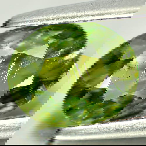 Natural Green Demantoid Garnet 1.42 Ct. Oval Shape 8.1 x 6.5 Mm. Gemstone From Madagascar (1 of 3)