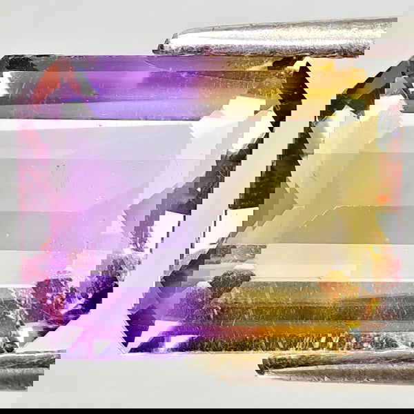 Natural Bi Color Ametrine 3.07 Ct. Octagon Shape 10.1 x 8 Mm Gemstone From Bolivia (1 of 3)