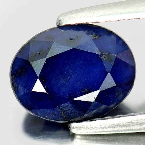 Natural Deep Blue Sapphire 2.10 Ct. Oval Shape 8.9 x 6.8 Mm Gemstone from Madagascar: Product ID: 806011280 Product Name: Natural Blue Sapphire Weight: 2.10 CT. Size: 8.9 x 6.8 x 4 MM. Shape: Oval Color: Deep Blue Clarity:Opaque Luster: Good Gems Origin: Madagascar Treatment: Heated (L