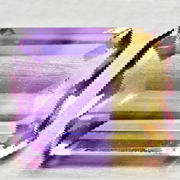 Natural Bi Color Ametrine 2.46 Ct. Octagon Shape 9.2 x 7.2 Mm Gemstone From Bolivia (1 of 3)