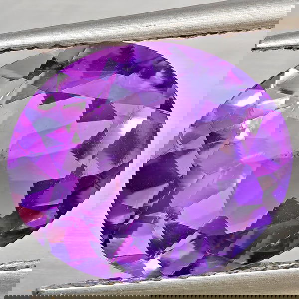Natural Purple Amethyst 3.04 Ct. Oval Shape 11 x 9 Mm Gemstone from Brazil (1 of 3)