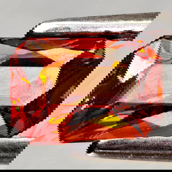 Natural Orangish Red Spessartine Garnet 1.09 Ct. Octagon Shape 6.4 x 4.5 Mm Gemstone From Namibia (1 of 3)