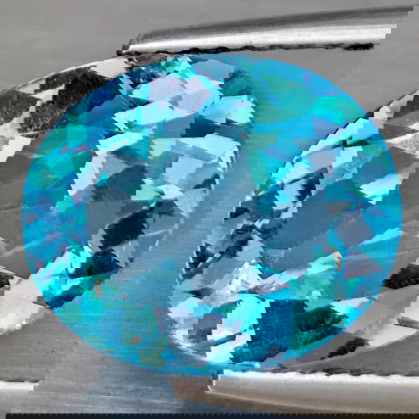 Natural Swiss Blue Topaz 4.96 Ct. Oval Shape 12 x 10 Mm Gemstone from Brazil (1 of 3)