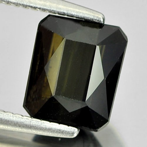 Natural Deep Green Tourmaline 1.48 Ct. Octagon Shape 7 x 5.9 Mm Gemstone From Nigeria (1 of 3)