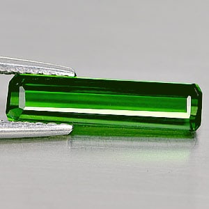 Natural Green Tourmaline 1.16 Ct. VVS Octagon Shape 13 x 3.3 Mm Gemstone from Nigeria (1 of 3)