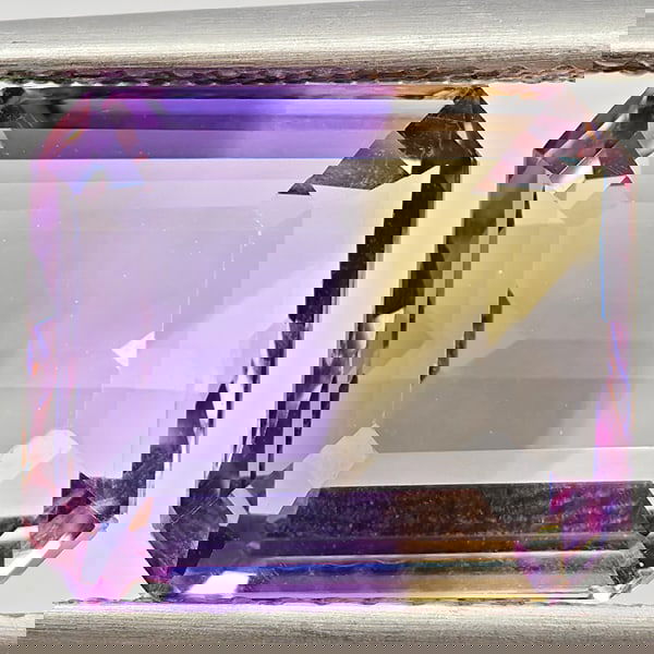 Natural Bi Color Ametrine 5.47 Ct. Octagon Shape 11.1 x 9.6 Mm Gemstone From Bolivia (1 of 3)