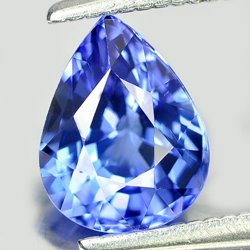 Natural Blue Tanzanite 1.21 Ct. Clean Pear Shape 7.8 x 6.1 Mm. Gemstone From Tanzania (1 of 3)