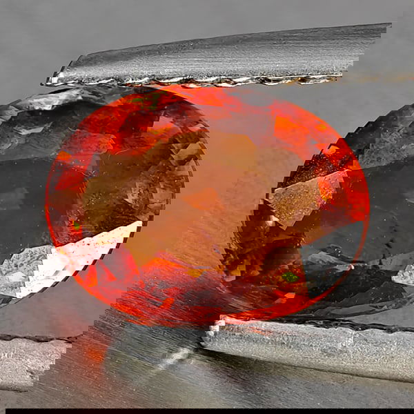 Natural Orangish Red Spessartine Garnet 1.35 Ct. Oval Shape 7.8 x 5.8 Mm Gemstones From Namibia (1 of 3)