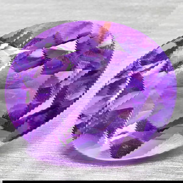 Natural Purple Amethyst 3.61 Ct. Oval Shape 11 x 9.2 Mm Gemstone from Brazil (1 of 3)