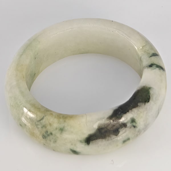 Natural Mutil-Color Jade Ring 26.85 Ct. Round Cabochon Size 9 Gemstone from Thailand (1 of 3)