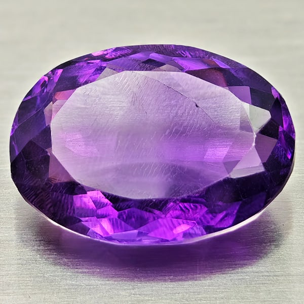 Natural Purple Amethyst 8.28 Ct. Oval Shape 16.2 x 11.9 Mm Gemstone from Brazil (1 of 3)