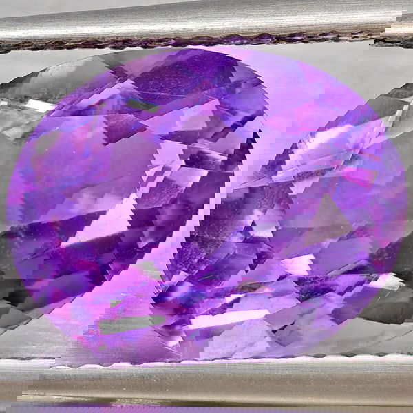 Natural Purple Amethyst 3.31 Ct. Oval Shape 11 x 9 Mm Gemstone from Brazil (1 of 3)