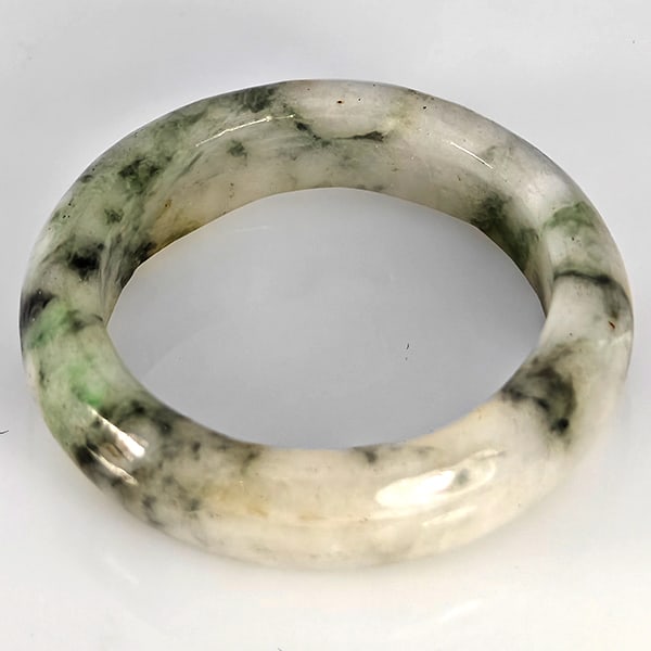 Natural Mutil-Color Jade Ring 18.70 Ct. Round Cabochon Size 9.5 Gemstone from Thailand (1 of 3)