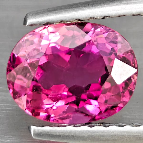 Natural Pink Tourmaline 1.53 Ct. Oval Shape 7.8 x 6.1 Mm Gemstone from Nigeria (1 of 3)