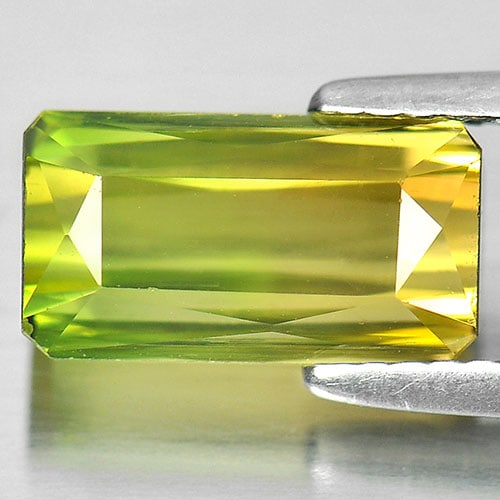 Natural Yellowish Green Tourmaline 3.50 Ct. VVS Octagon Shape 10.9 x 6 Mm. Gemstone From Nigeria (1 of 3)