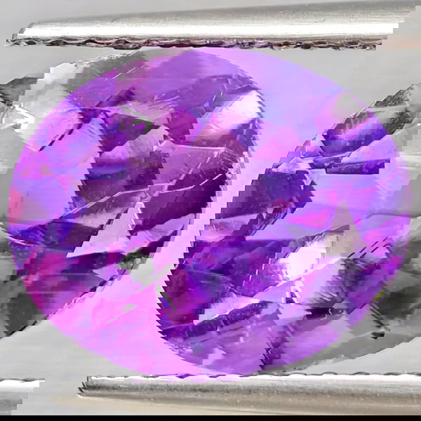 Natural Purple Amethyst 3.25 Ct. Oval Shape 11 x 9.1 Mm Gemstone from Brazil (1 of 3)