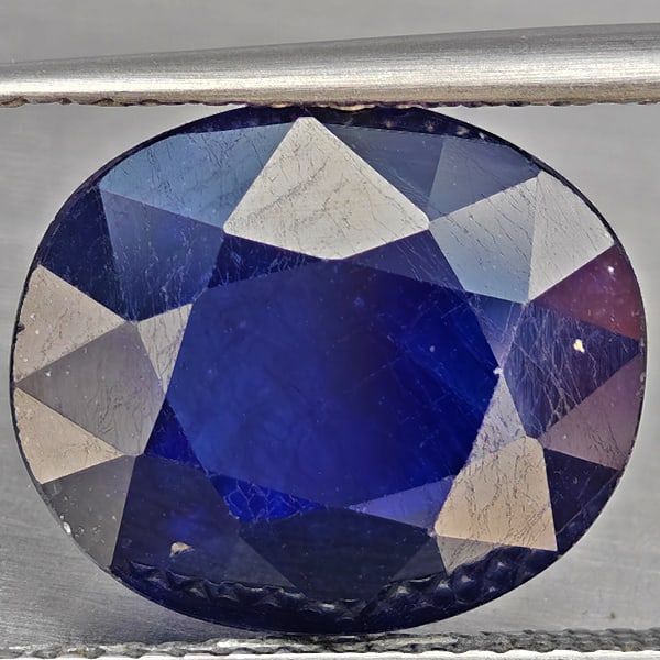 Natural Blue Sapphire 8.62 Ct. Oval Shape 12.8 x 11 Mm Gemstone from Madagascar (1 of 3)