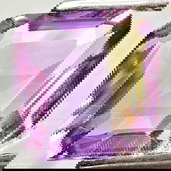 Natural Bi Color Ametrine 2.71 Ct. Octagon Shape 8.2 x 8.1 Mm Gemstone From Bolivia (1 of 3)