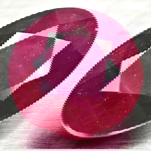 Natural Red Ruby 1.74 Ct. Round Shape 6.5 Mm. Gemstone From Madagascar (1 of 3)